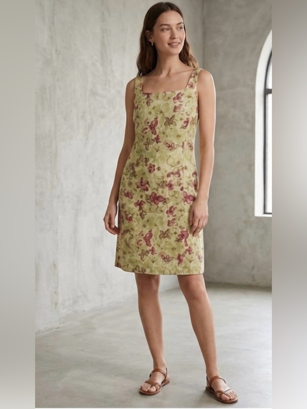 J Crew Linen Blend Dress